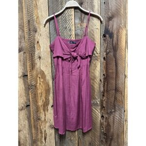 Volcom Pink Berry Size S Smocked Bust Coquette Y2K Indie‎ Chic Romance